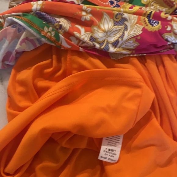 NWT- Small-One Shoulder, colorful, polyester dress - Picture 2 of 3